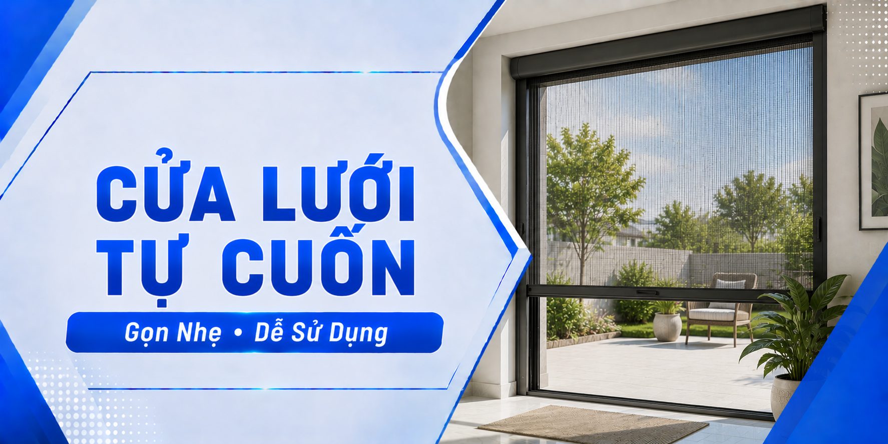 Cửa Lưới Chống Muỗi Tự Cuốn