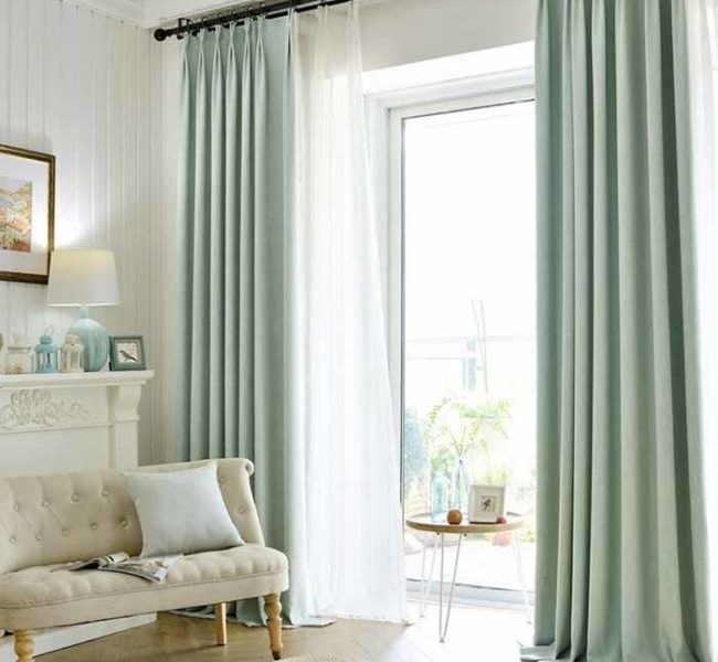 RV012 - Rèm Vải Cách Nhiệt Chống Sáng Cho Phòng Khách