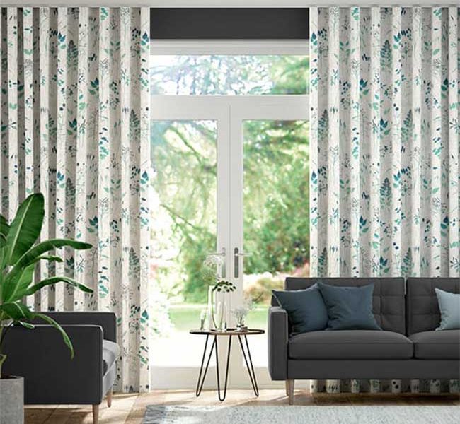 RV033 - Rèm Vải Hoa Văn Cao Cấp Sang Trọng Châu Âu