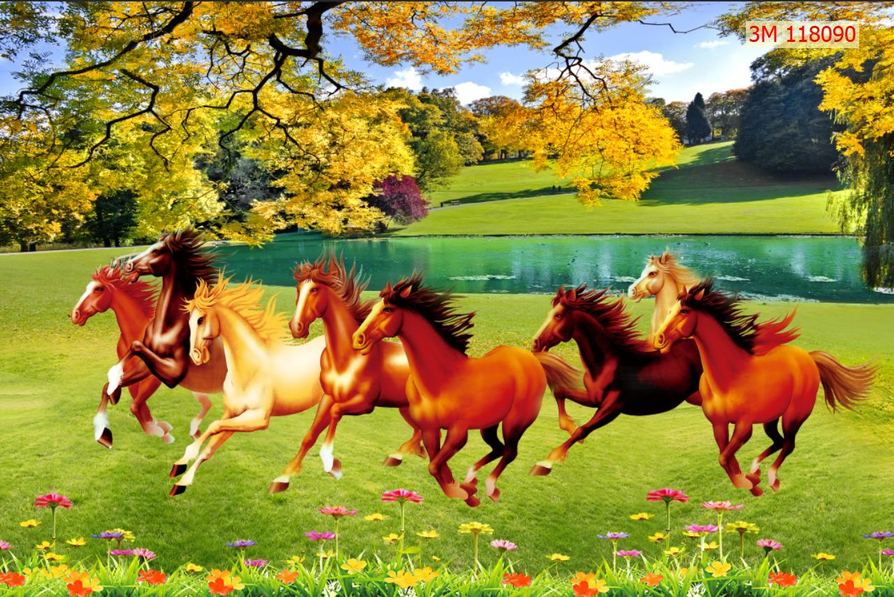 Mẫu tranh gạch 3d phong thủy hình con ngựa mã đáo thành công đẹp nhất 24 -  Gạch Siêu Rẻ