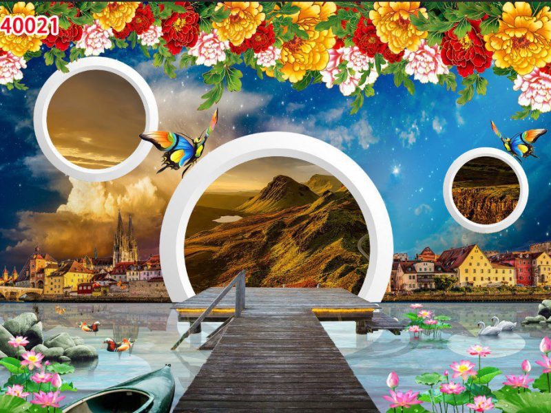 40021 - Tranh 3D Hiện Đại