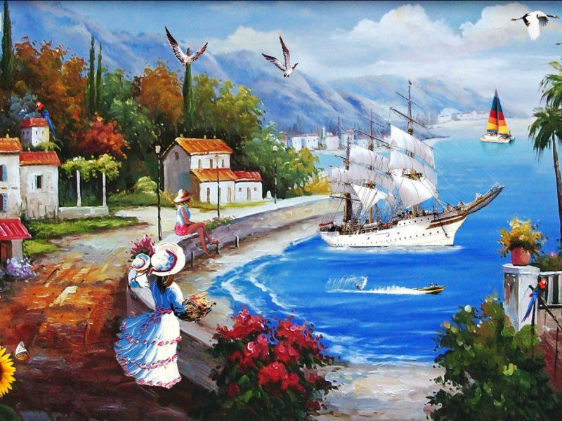40476 - Tranh Cảnh Biển