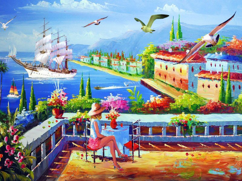 40477 - Tranh Cảnh Biển
