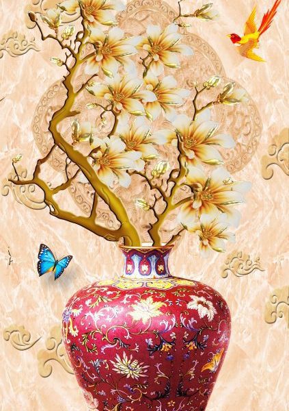 49084 - Tranh Bình Hoa