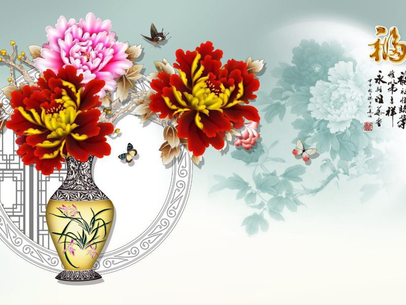 68497 - Tranh Bình Hoa