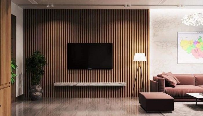 Công Trình Tấm Ốp Tường Nhựa Hệ Lam Sóng Đà Nẵng