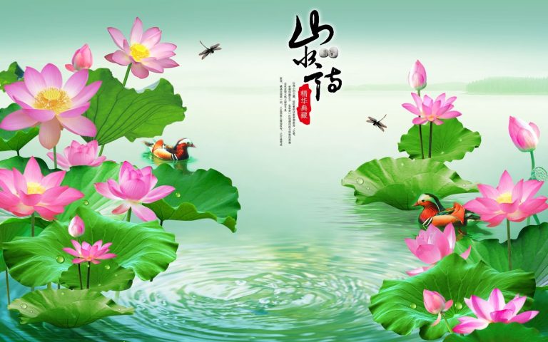 Tranh hoa sen NT06