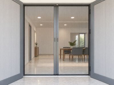Cửa lưới chống muỗi dạng xếp hệ 27-1